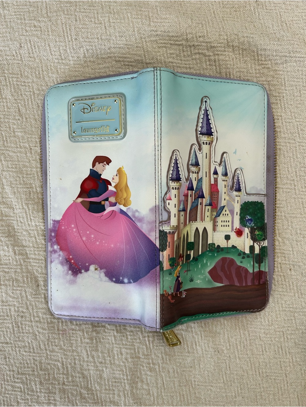 Loungefly Disney sleeping beauty zip around wallet